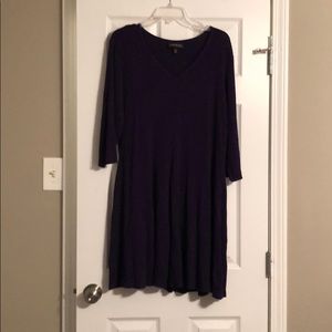 Purple sweater dress